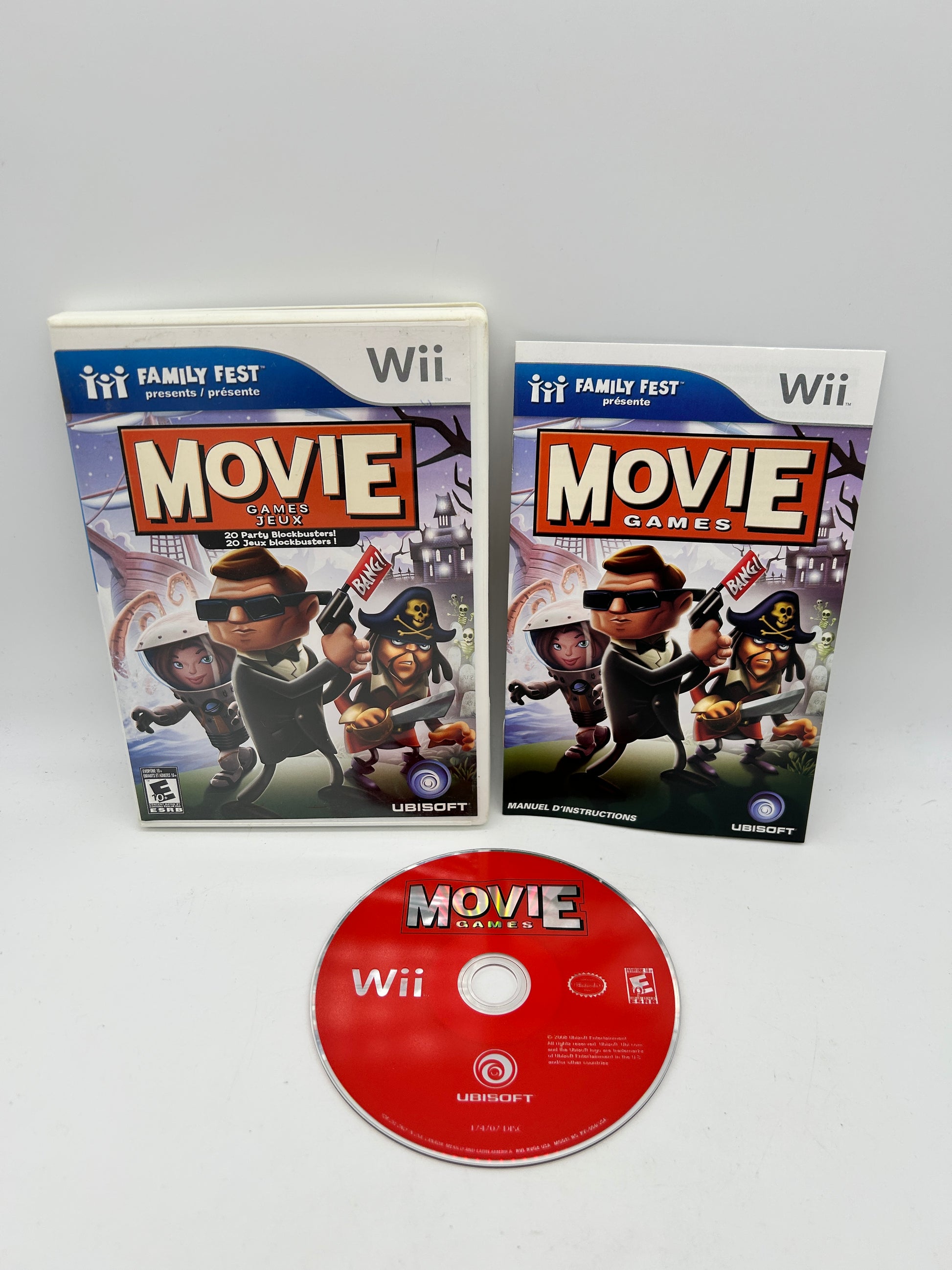 PiXEL-RETRO.COM : NINTENDO WII COMPLET CIB BOX MANUAL GAME NTSC MOVIE GAMES