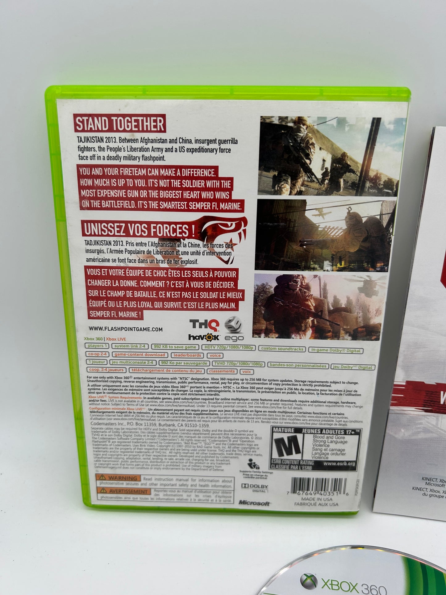 MiCROSOFT XBOX 360 | OPERATiON FLASHPOiNT RED RIVER