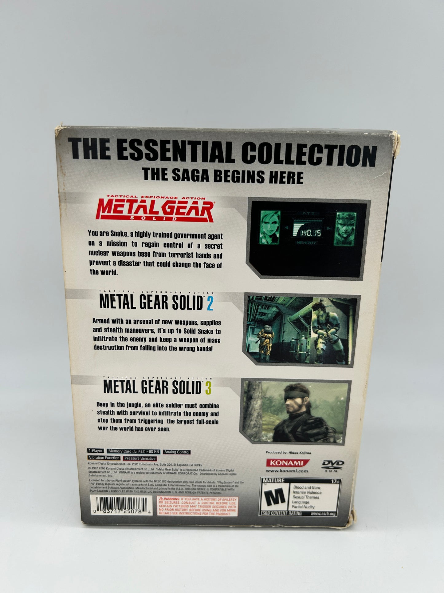 SONY PLAYSTATiON 2 [PS2] | METAL GEAR SOLiD THE ESSENTiAL COLLECTION