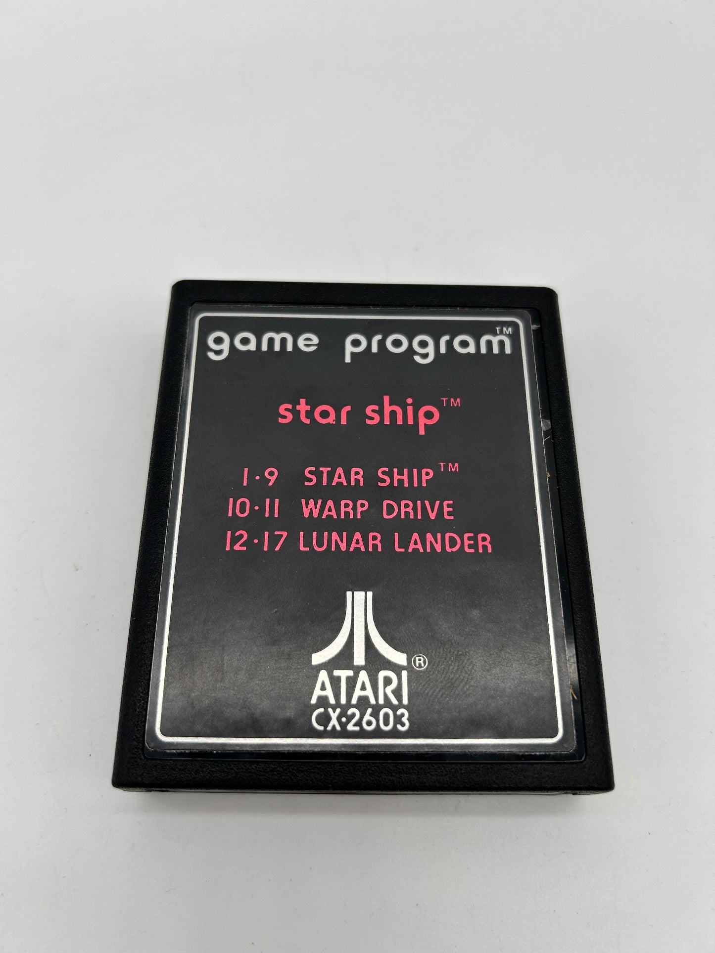 PiXEL-RETRO.COM : ATARI 2600 GAME NTSC STAR SHIP TEXT LABEL VERSION