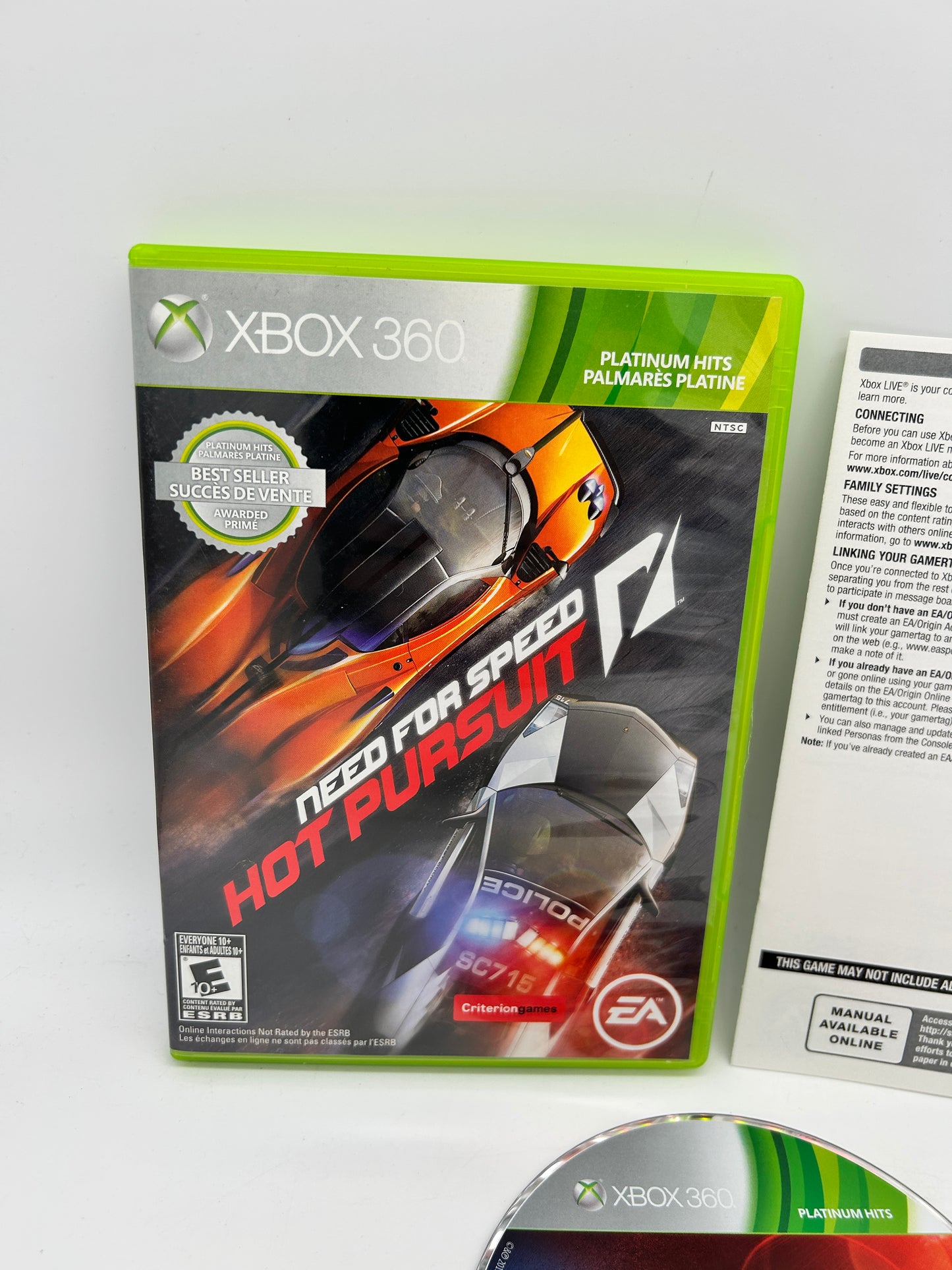 Microsoft XBOX 360 | NEED FOR SPEED HOT PURSUiT | PLATiNUM HiTS