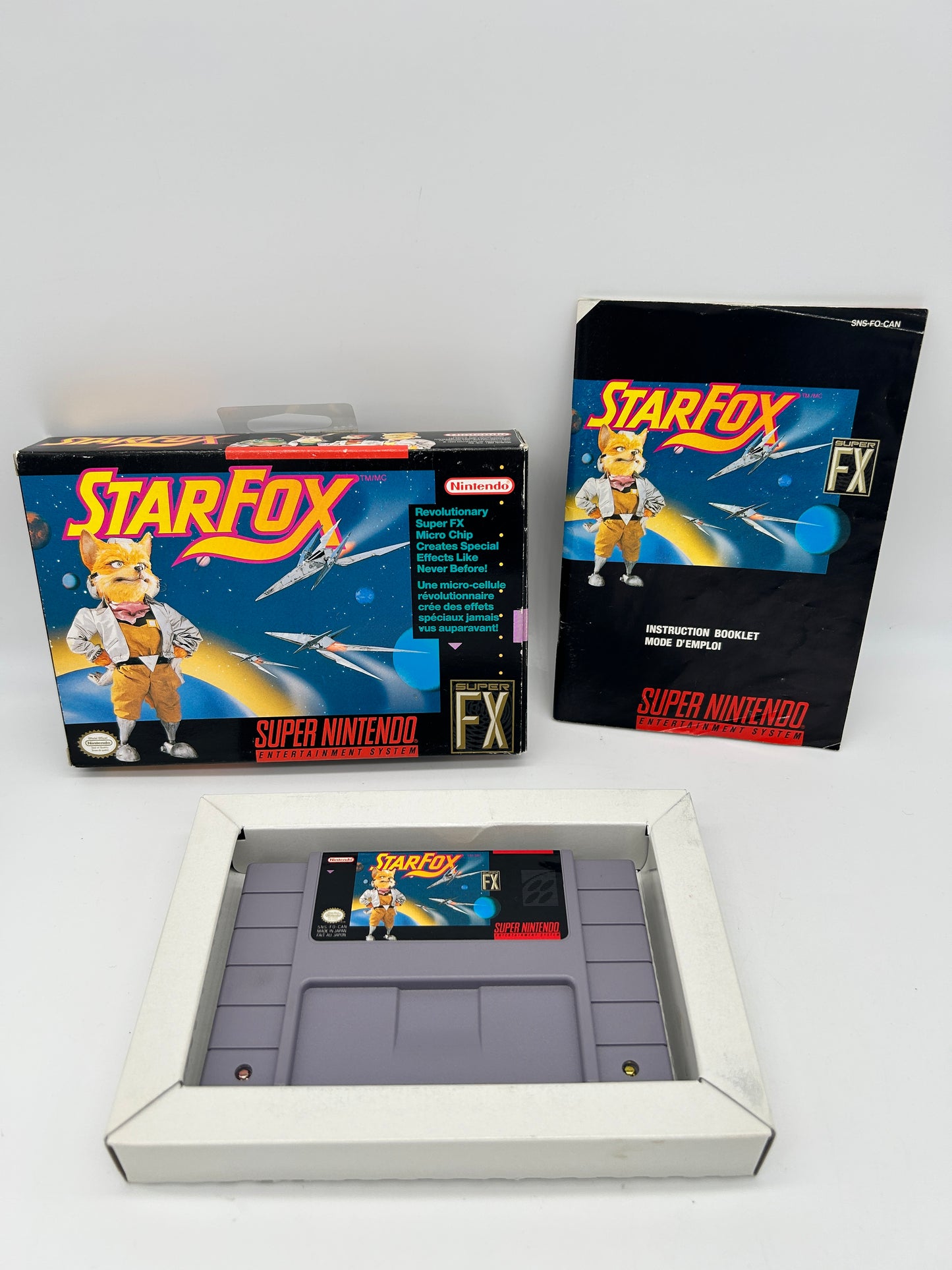 PiXEL-RETRO.COM : SUPER NINTENDO NES (SNES) GAME NTSC STAR FOX