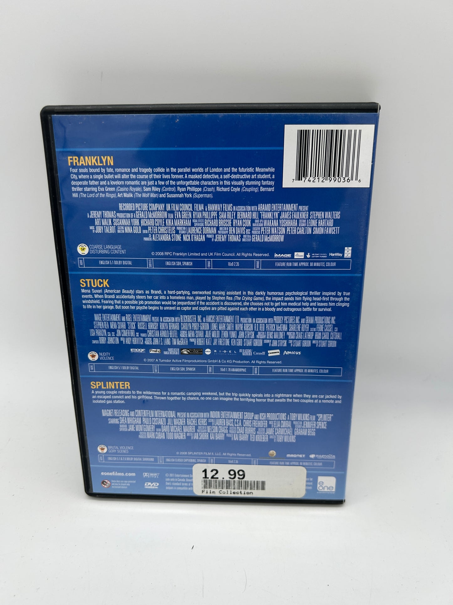 FiLM DVD | TRiPLE FEATURE HORROR PACK P3 DVD SET