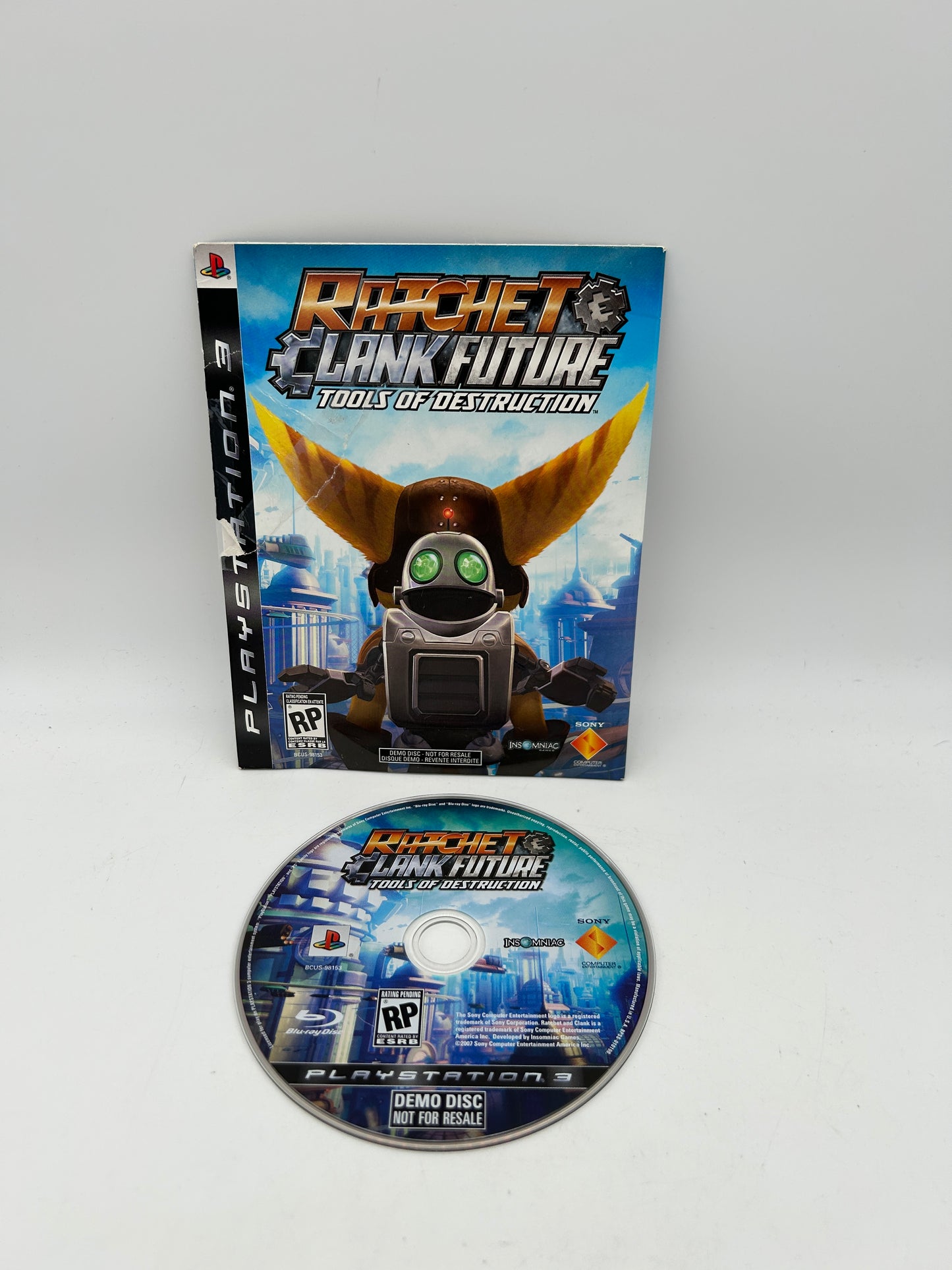 PiXEL-RETRO.COM : SONY PLAYSTATION 3 (PS3) COMPLET CIB BOX MANUAL GAME NTSC RATCHET CLANK FUTURE TOOL OF DESTRUCTION NOT FOR RESALE