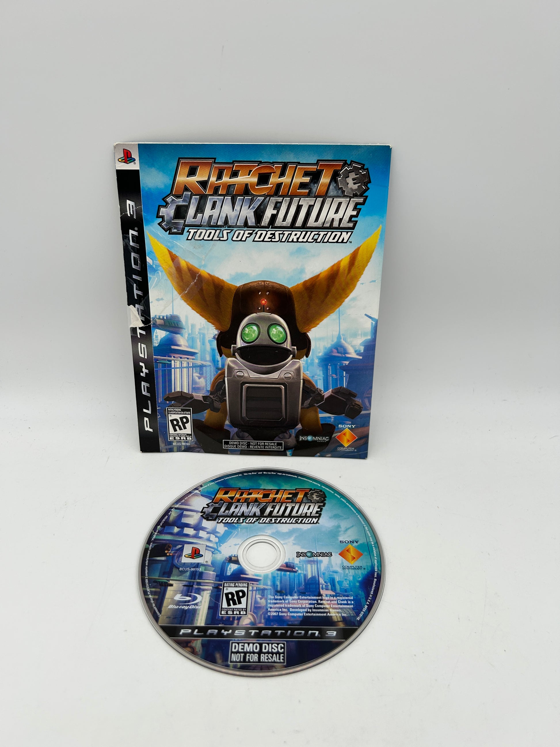 PiXEL-RETRO.COM : SONY PLAYSTATION 3 (PS3) COMPLET CIB BOX MANUAL GAME NTSC RATCHET CLANK FUTURE TOOL OF DESTRUCTION NOT FOR RESALE