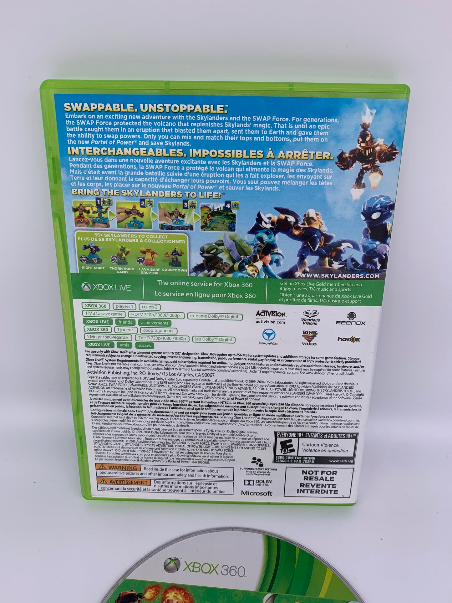 MiCROSOFT XBOX 360 | SKYLANDERS SWAP FORCE