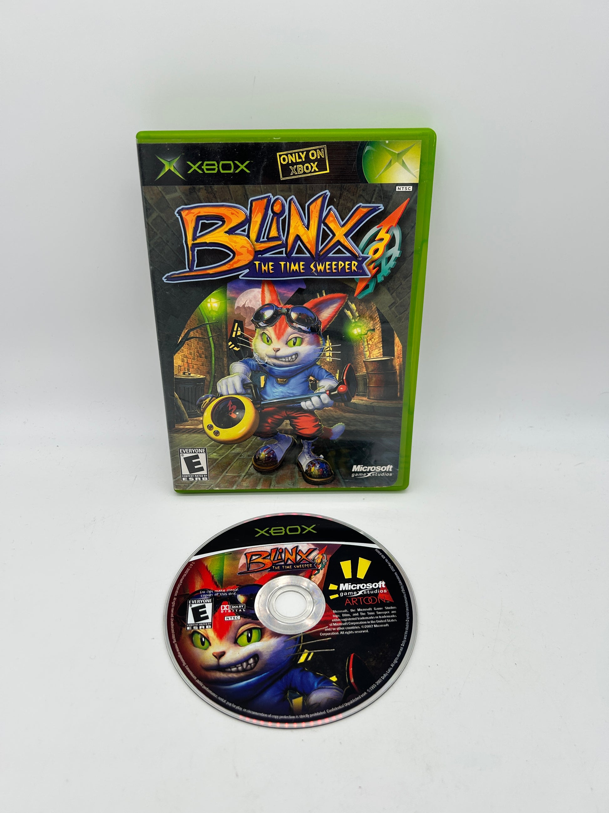 PiXEL-RETRO.COM : MICROSOFT XBOX COMPLETE CIB BOX MANUAL GAME NTSC BLINX THE TIME SWEEPER