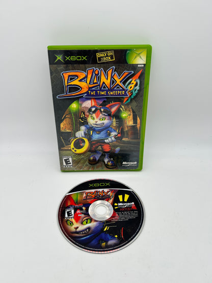 PiXEL-RETRO.COM : MICROSOFT XBOX COMPLETE CIB BOX MANUAL GAME NTSC BLINX THE TIME SWEEPER