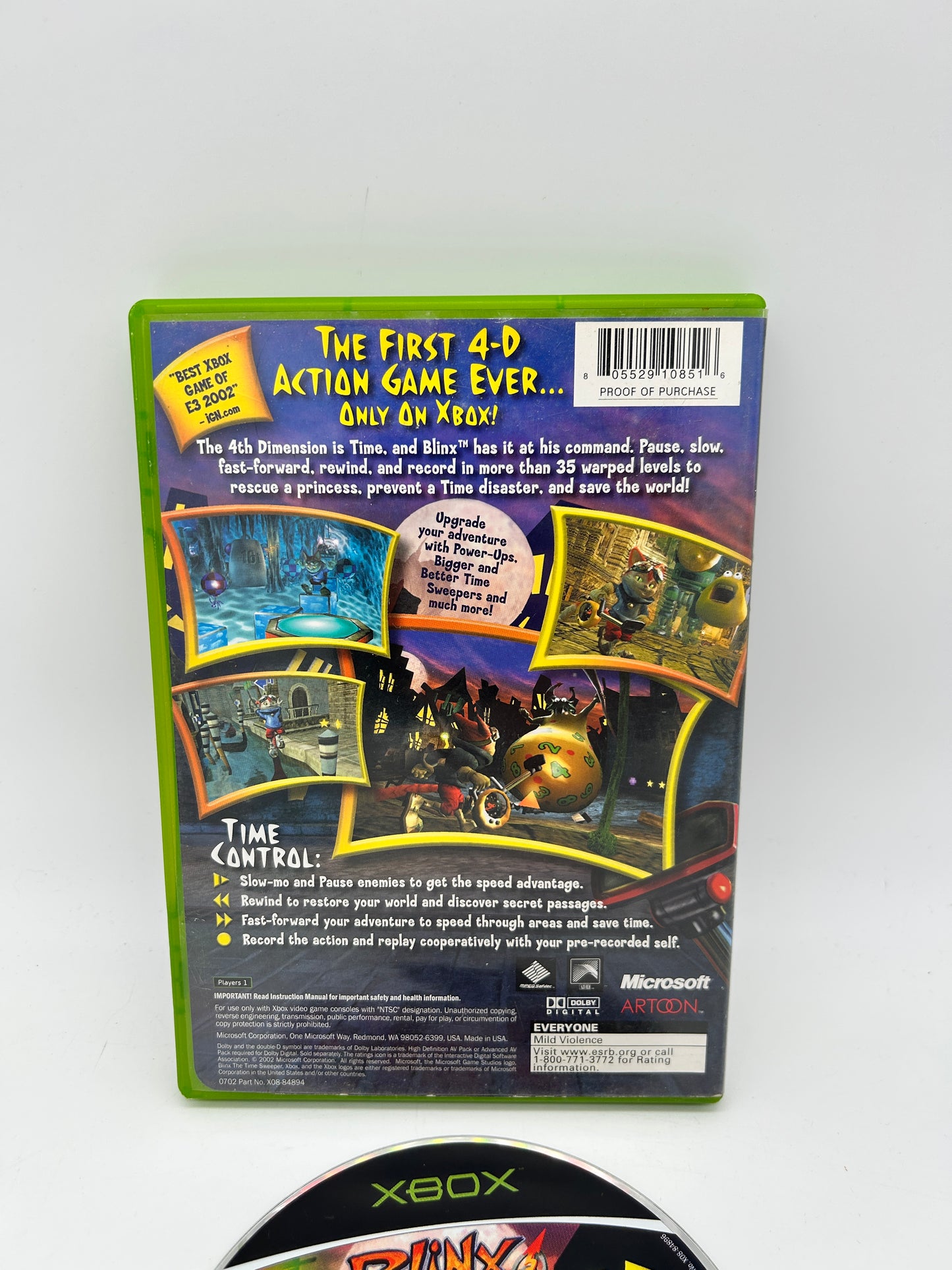 MiCROSOFT XBOX ORiGiNAL | BLiNX THE TiME SWEEPER