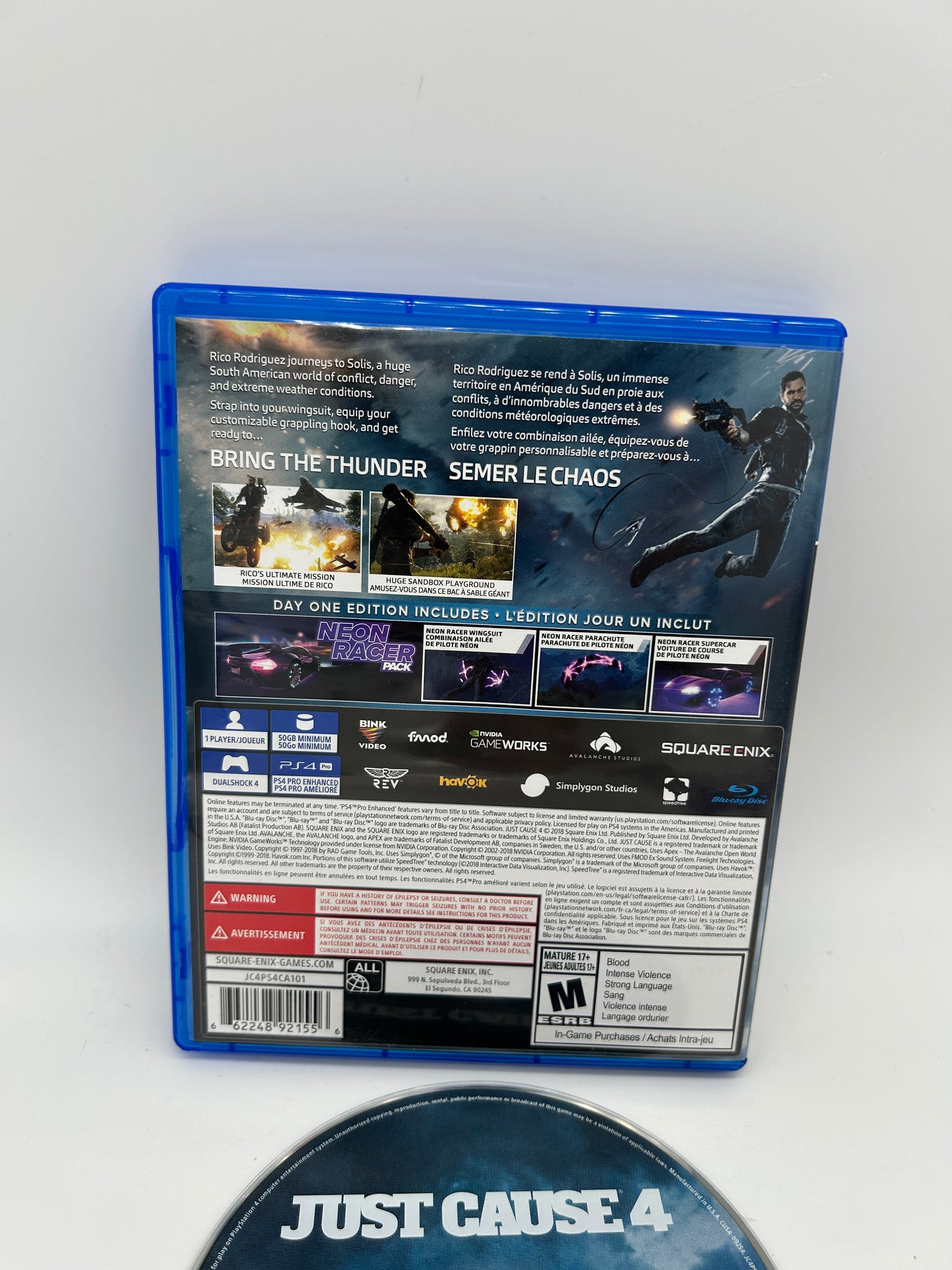SONY PLAYSTATiON 4 [PS4] | JUST CAUSE 4 | DAY ONE EDiTiON