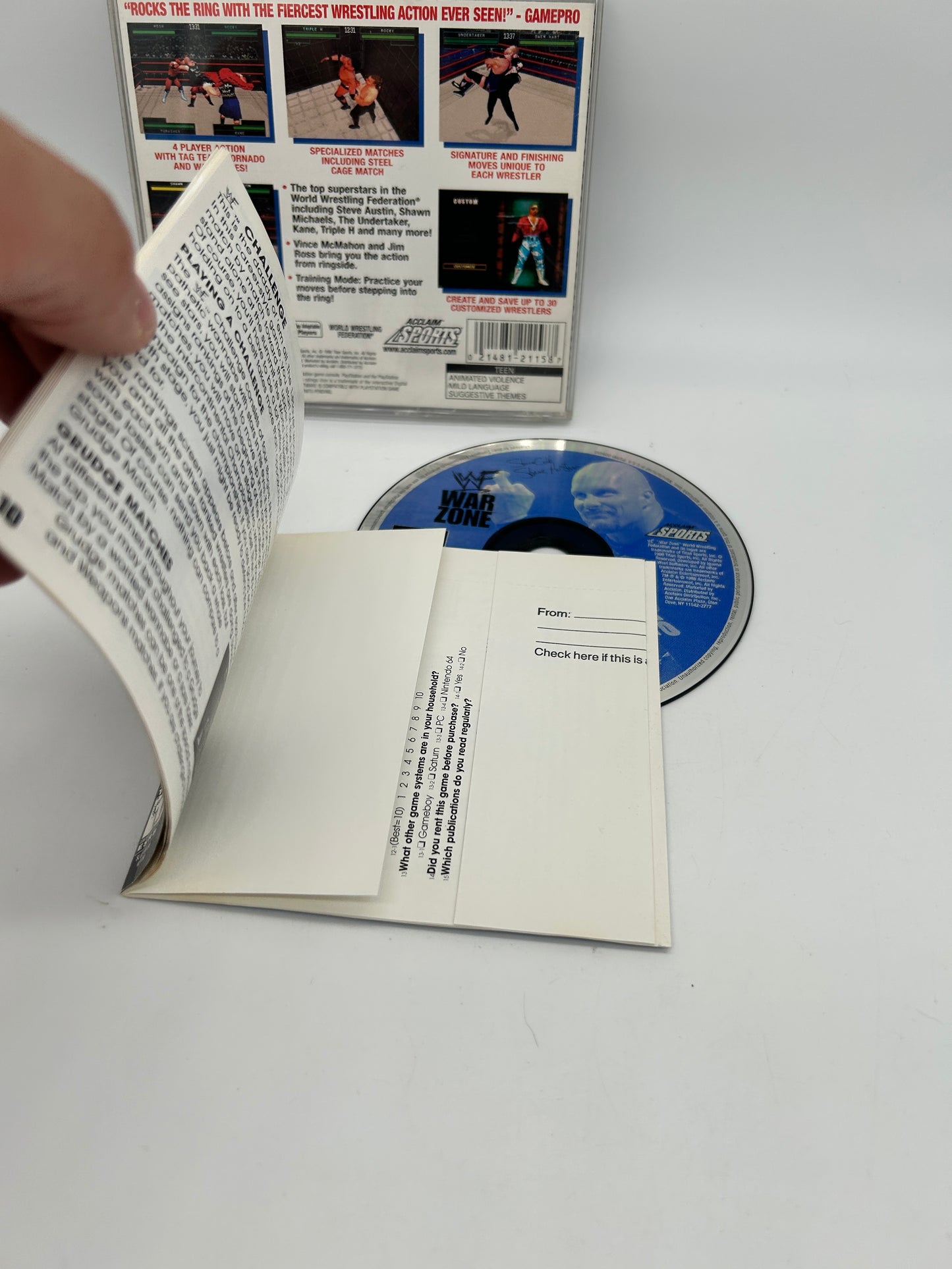 SONY PLAYSTATiON [PS1] | WWF WAR ZONE