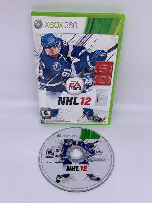 PiXEL-RETRO.COM : MICROSOFT XBOX 360 COMPLETE CIB BOX MANUAL GAME NTSC NHL 12