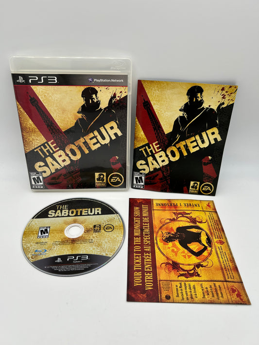 PiXEL-RETRO.COM : SONY PLAYSTATION 3 (PS3) COMPLET CIB BOX MANUAL GAME NTSC THE SABOTEUR