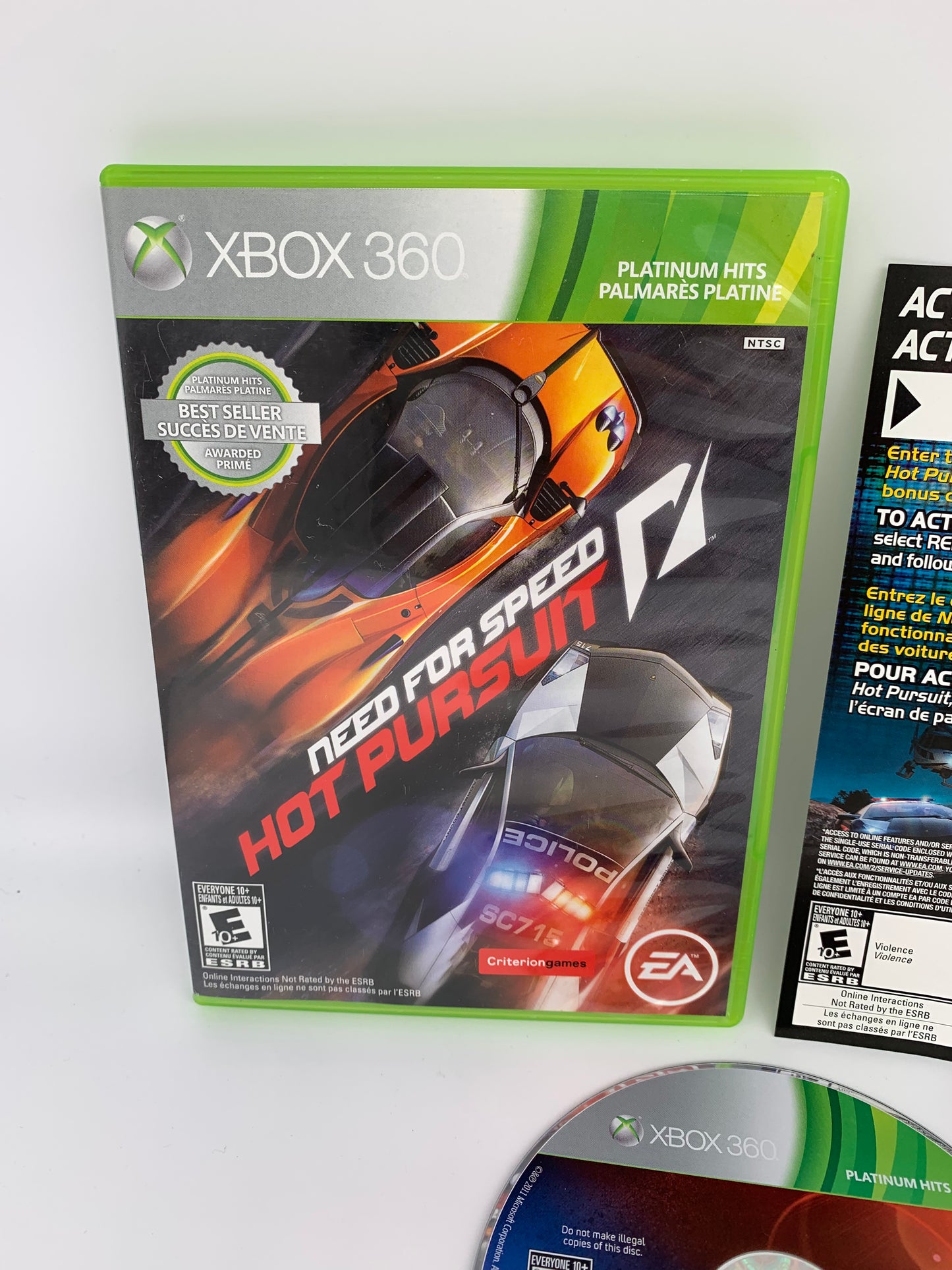 MiCROSOFT XBOX 360 | NEED FOR SPEED HOT PURSUiT | PLATiNUM HiTS