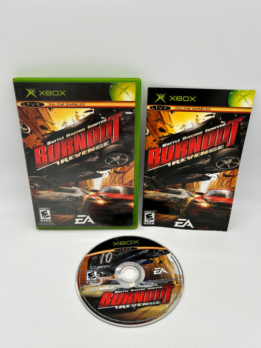 PiXEL-RETRO.COM : MICROSOFT XBOX COMPLETE CIB BOX MANUAL GAME NTSC BURNOUT REVENGE