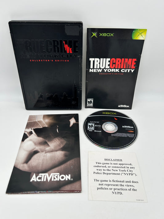 PiXEL-RETRO.COM : MICROSOFT XBOX COMPLETE CIB BOX MANUAL GAME NTSC TRUE CRIME NEW YORK CITY COLLECTOR'S EDITION