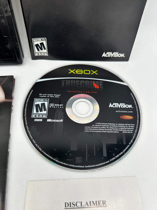 MiCROSOFT XBOX ORiGiNAL | TRUE CRiME NEW YORK CiTY  | COLLECTORS EDiTiON STEELCASE