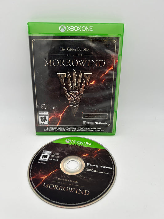 PiXEL-RETRO.COM : MICROSOFT XBOX ONE COMPLETE CIB BOX MANUAL GAME NTSC THE ELDER SCROLLS ONLINE MORROWIND