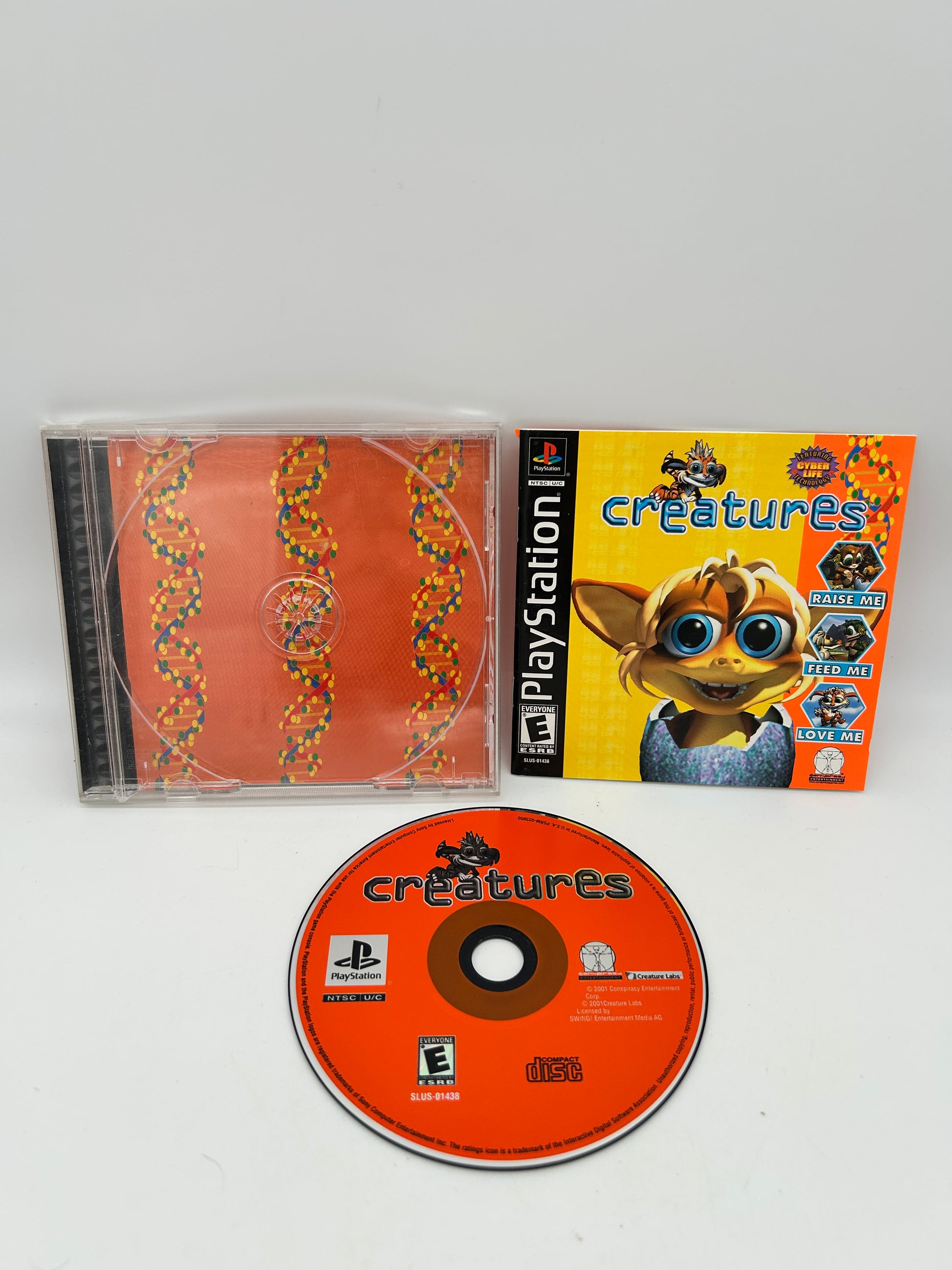 PiXEL-RETRO.COM : SONY PLAYSTATION (PS1) COMPLETE CIB BOX MANUAL GAME NTSC CREATURES