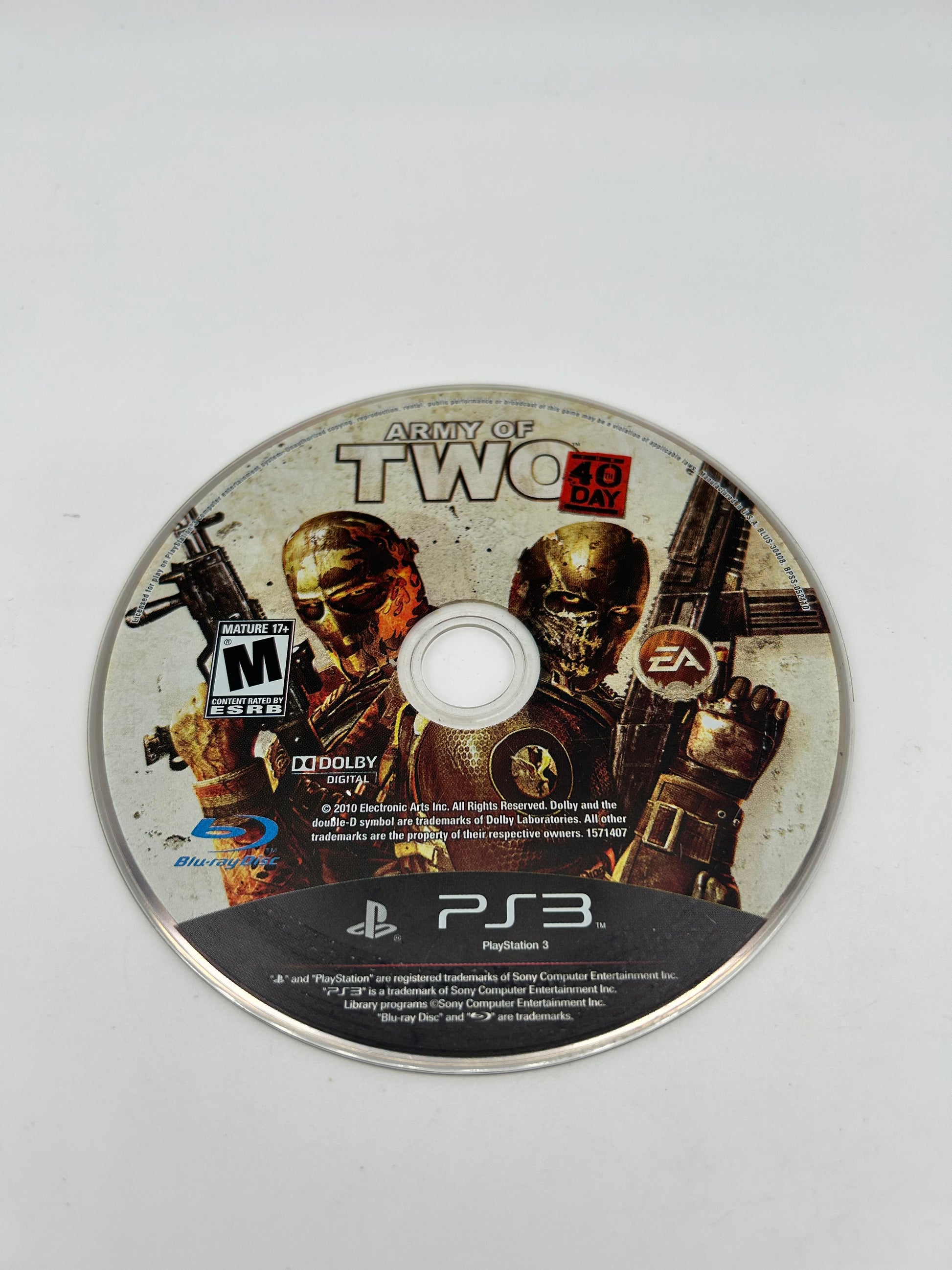 PiXEL-RETRO.COM : SONY PLAYSTATION 3 (PS3) COMPLET CIB BOX MANUAL GAME NTSC ARMY OF TWO THE 40TH DAY