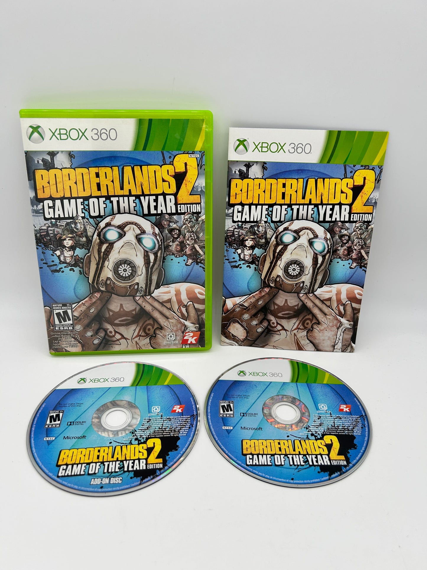 PiXEL-RETRO.COM : MICROSOFT XBOX 360 COMPLETE CIB BOX MANUAL GAME NTSC BORDERLANDS 2 GAME OF THE YEAR EDITION