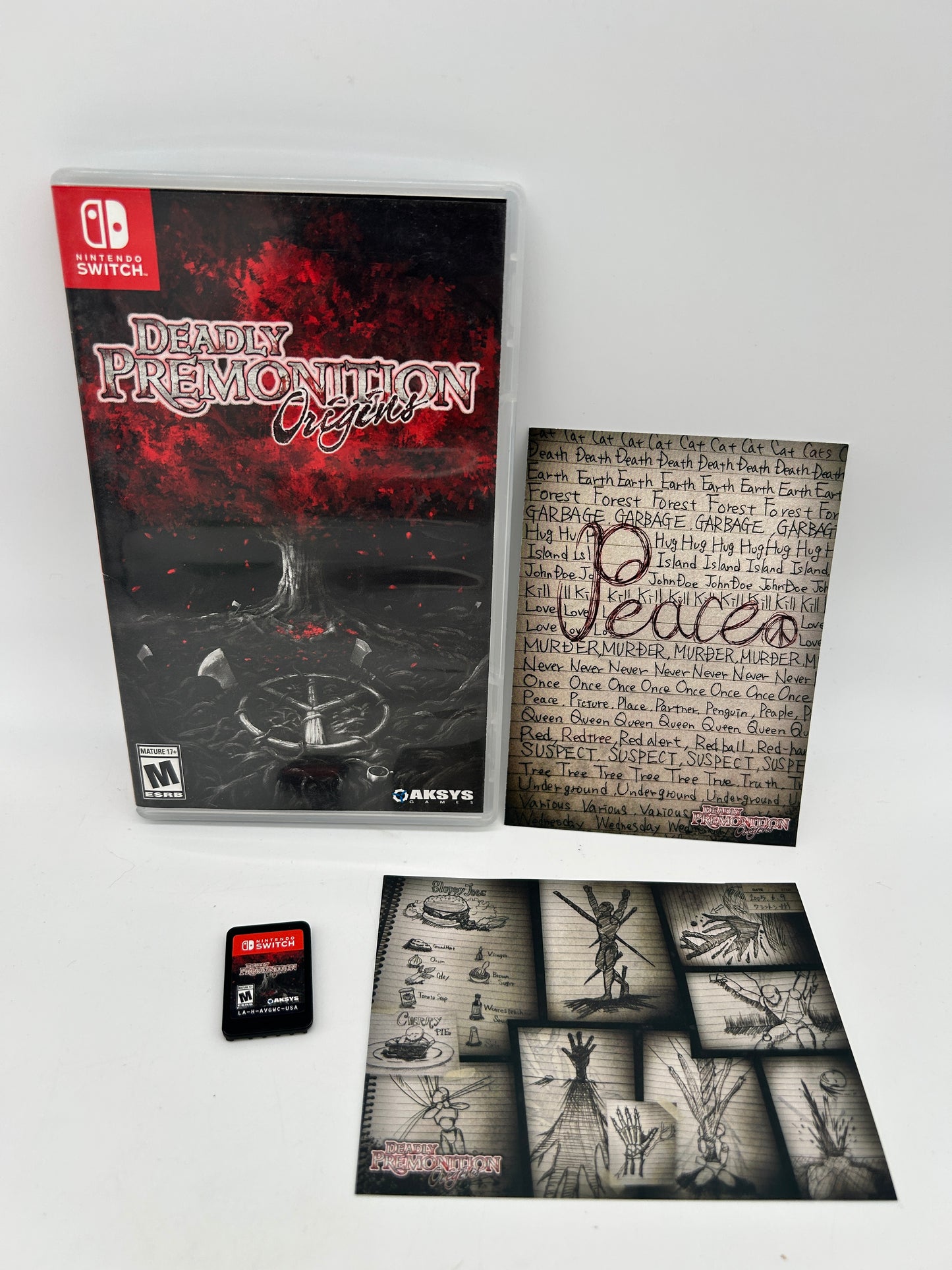 PiXEL-RETRO.COM : NINTENDO SWITCH NEW SEALED IN BOX COMPLETE MANUAL GAME NTSC DEADLY PREMONITION ORIGINS