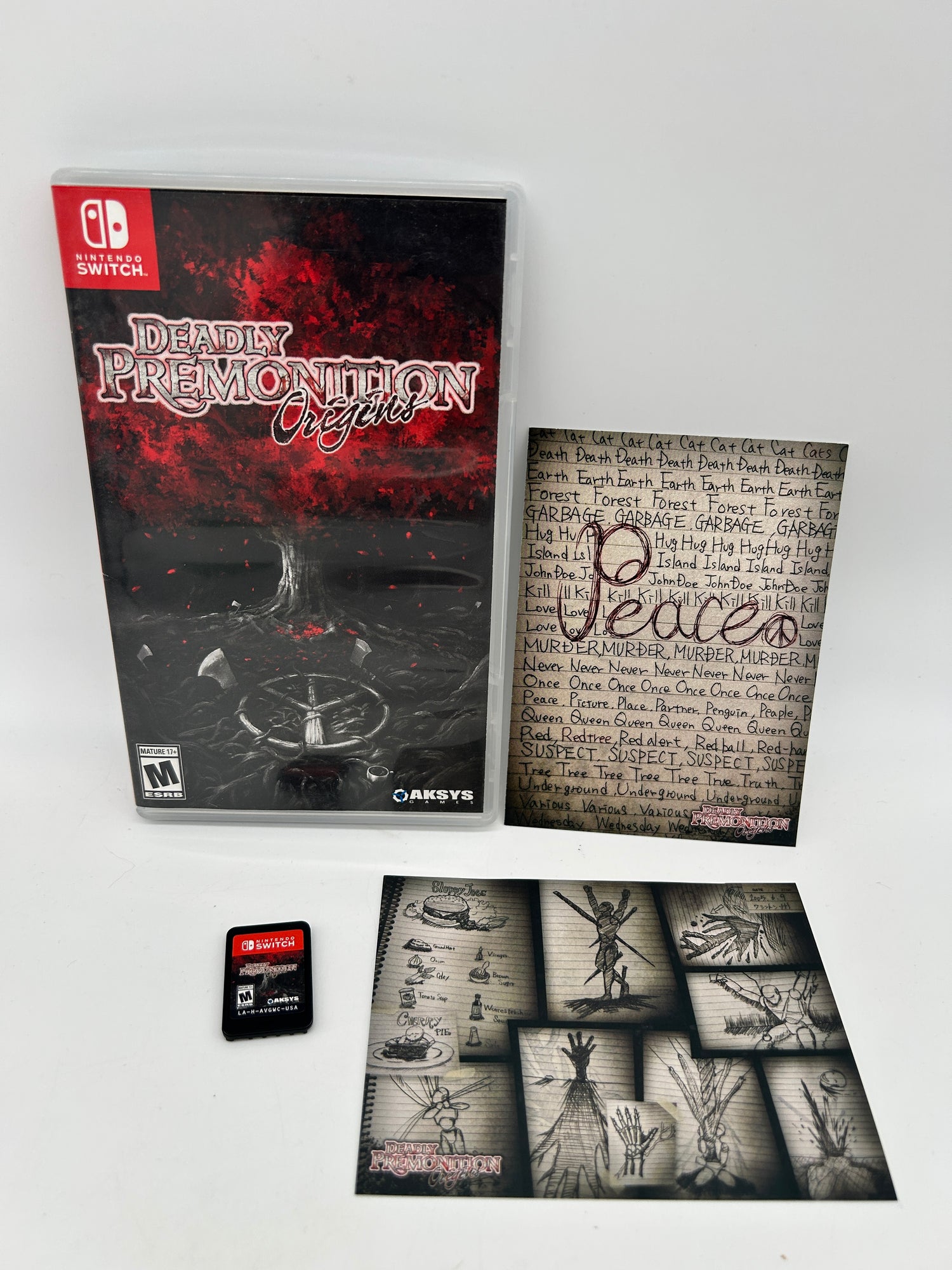 PiXEL-RETRO.COM : NINTENDO SWITCH NEW SEALED IN BOX COMPLETE MANUAL GAME NTSC DEADLY PREMONITION ORIGINS