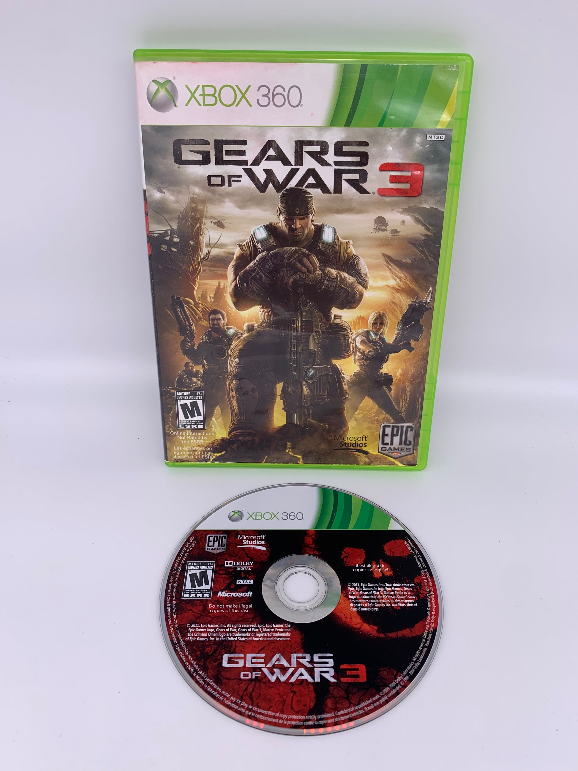 PiXEL-RETRO.COM : MICROSOFT XBOX 360 COMPLETE CIB BOX MANUAL GAME NTSC GEAR OF WAR 3