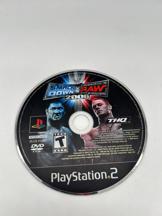 PiXEL-RETRO.COM : SONY PLAYSTATION 2 (PS2) COMPLET CIB BOX MANUAL GAME NTSC WWE SMACKDOWN VS RAW 2006