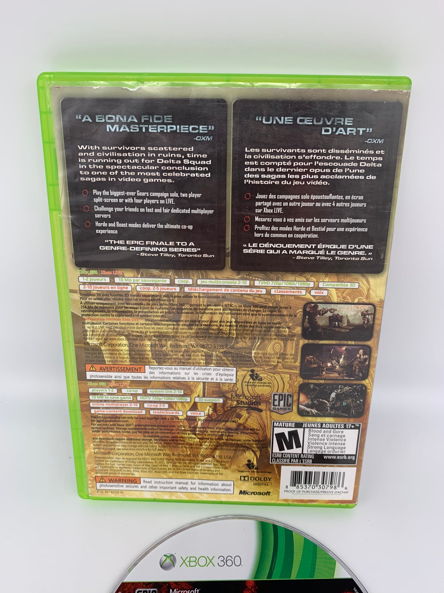 MiCROSOFT XBOX 360 | GEARS OF WAR 3