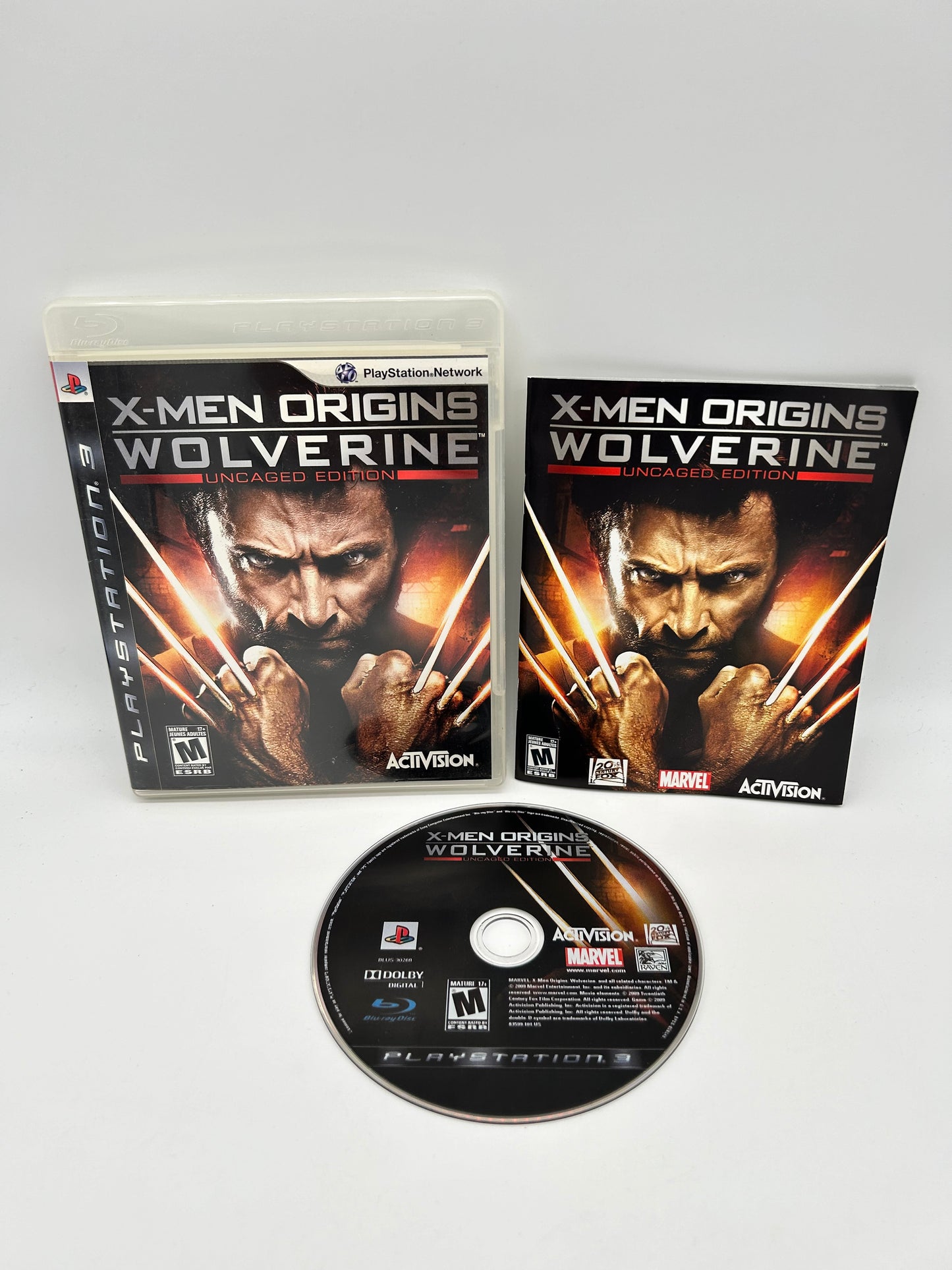 PiXEL-RETRO.COM : SONY PLAYSTATION 3 (PS3) COMPLETE IN BOX CIB MANUAL GAME NTSC X-MEN ORIGINS WOLVERINE 