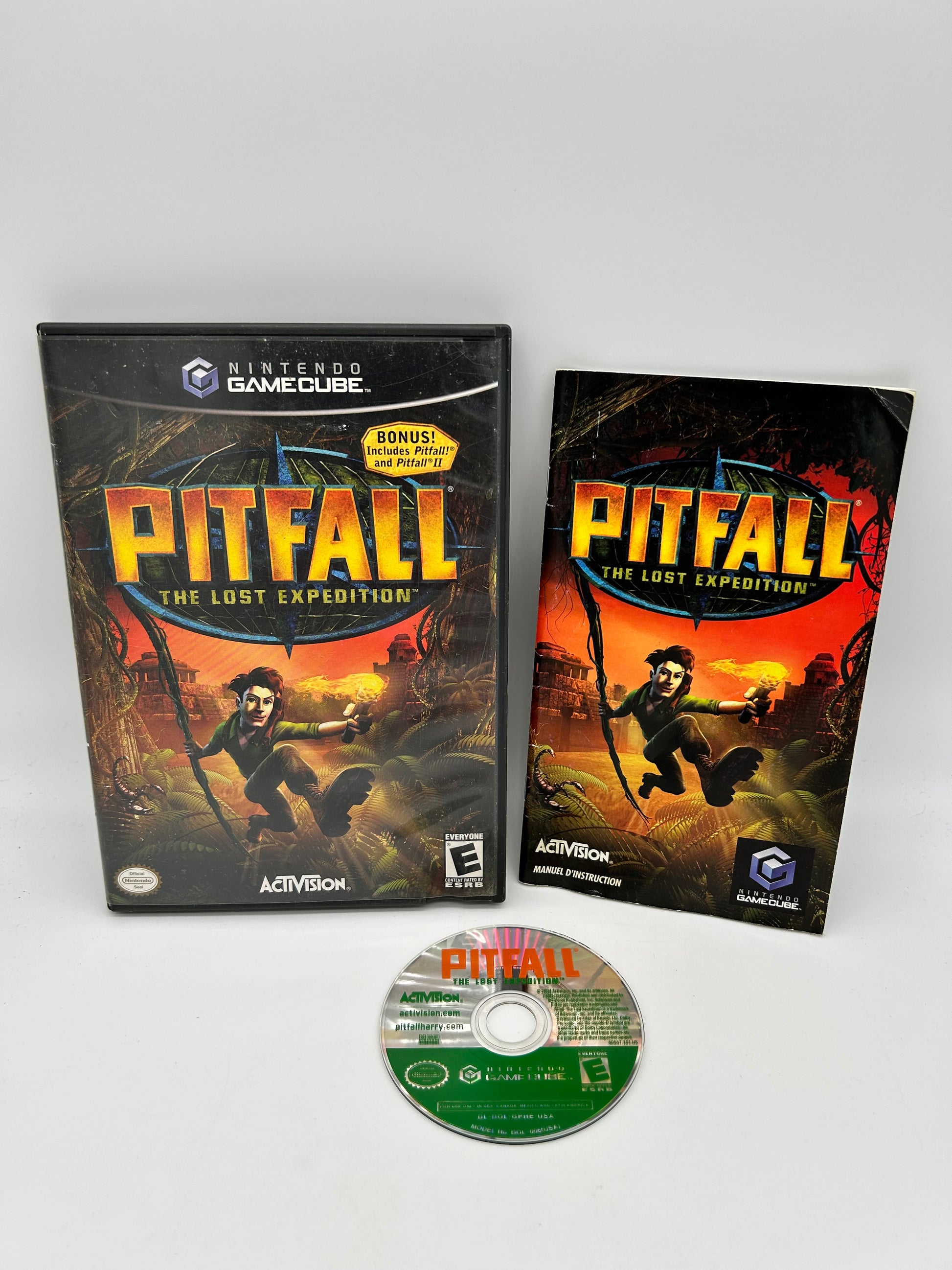 PiXEL-RETRO.COM : NINTENDO GAMECUBE COMPLETE CIB BOX MANUAL GAME NTSC PITFALL THE LOST EXPEDITION