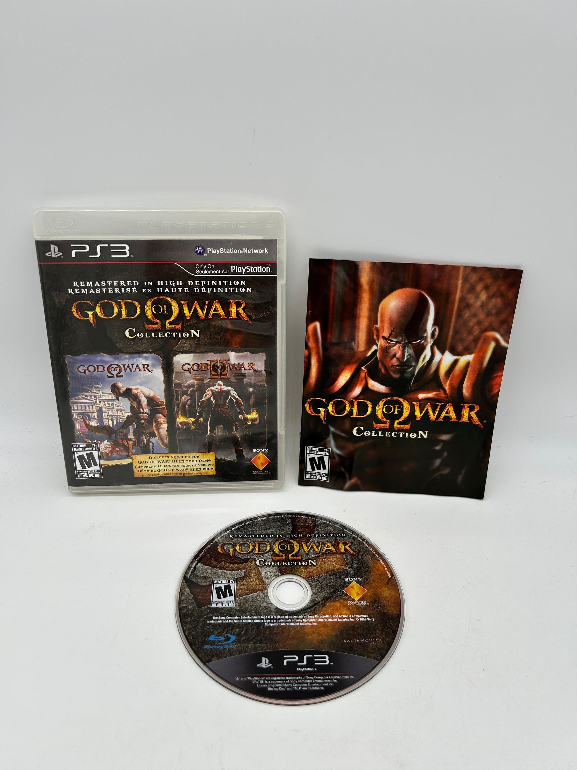 PiXEL-RETRO.COM : SONY PLAYSTATION 3 (PS3) COMPLET CIB BOX MANUAL GAME NTSC GOD OF WAR COLLECTION