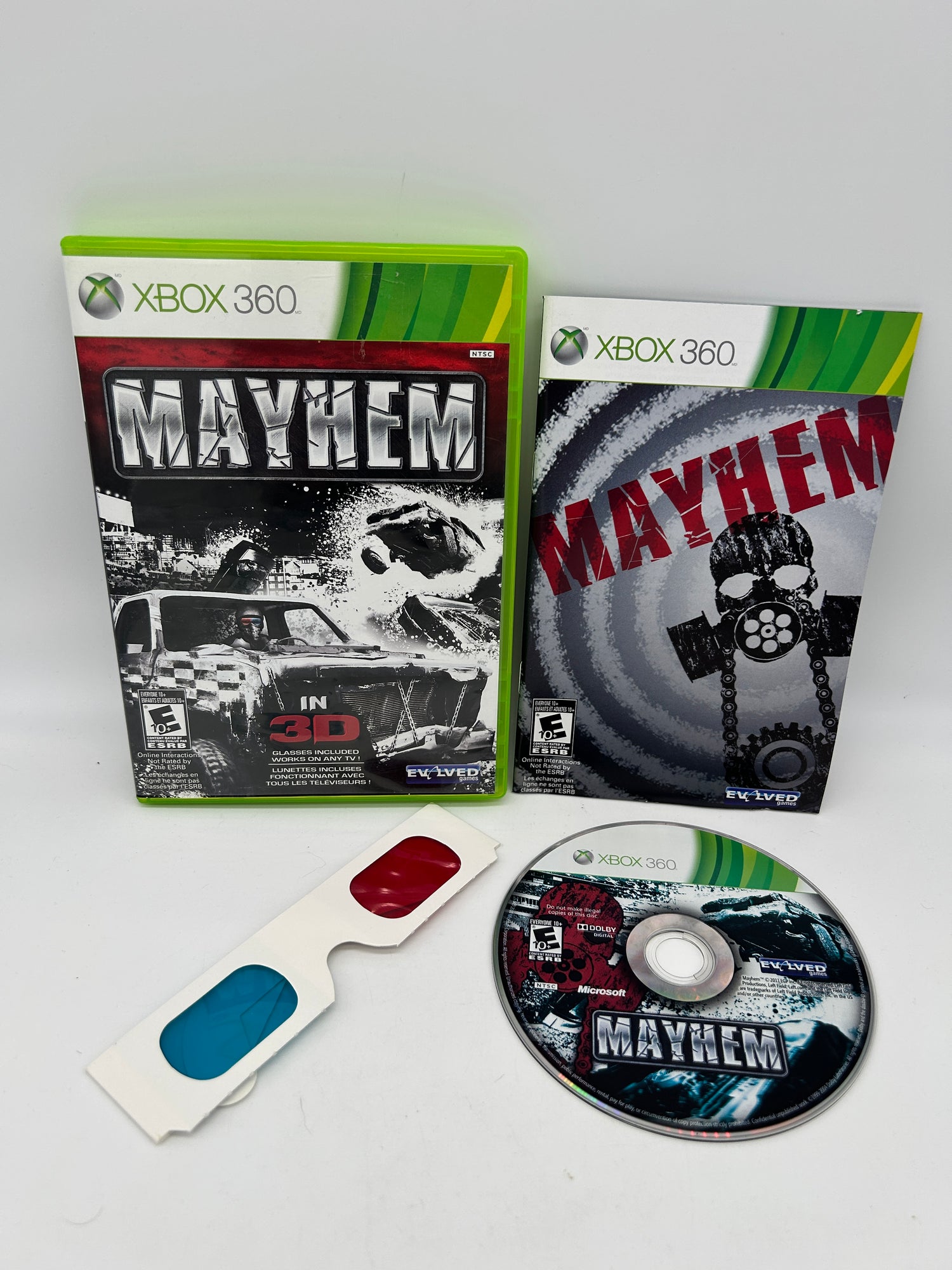 PiXEL-RETRO.COM : MICROSOFT XBOX 360 COMPLETE CIB BOX MANUAL GAME NTSC MAYHEM 3D