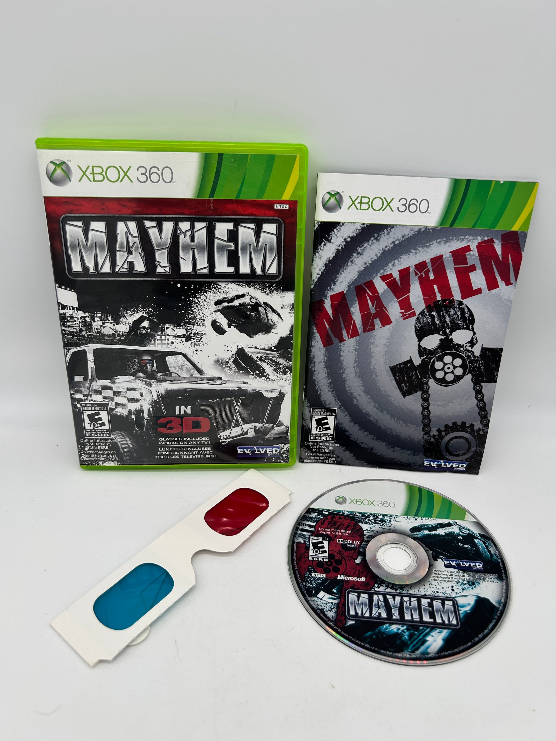 PiXEL-RETRO.COM : MICROSOFT XBOX 360 COMPLETE CIB BOX MANUAL GAME NTSC MAYHEM 3D