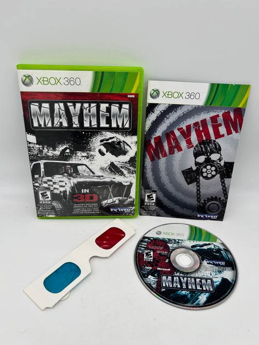 PiXEL-RETRO.COM : MICROSOFT XBOX 360 COMPLETE CIB BOX MANUAL GAME NTSC MAYHEM 3D