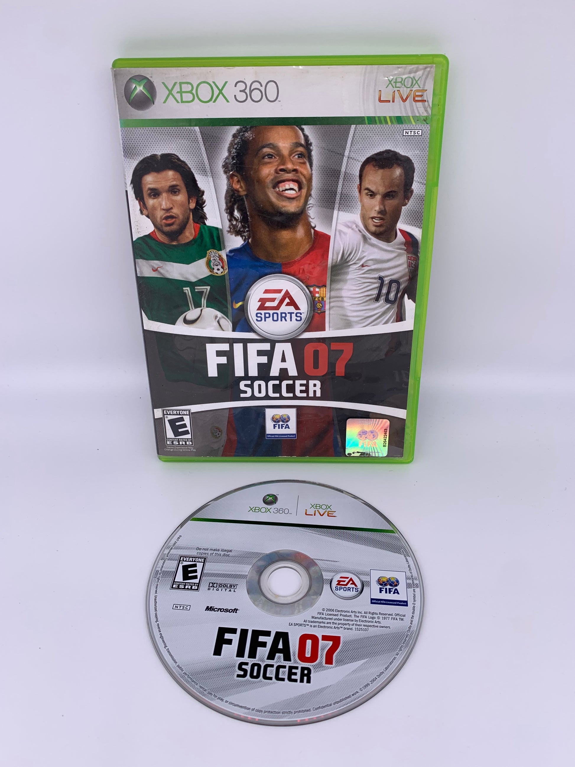 PiXEL-RETRO.COM : MICROSOFT XBOX 360 COMPLETE CIB BOX MANUAL GAME NTSC FIFA SOCCER 07