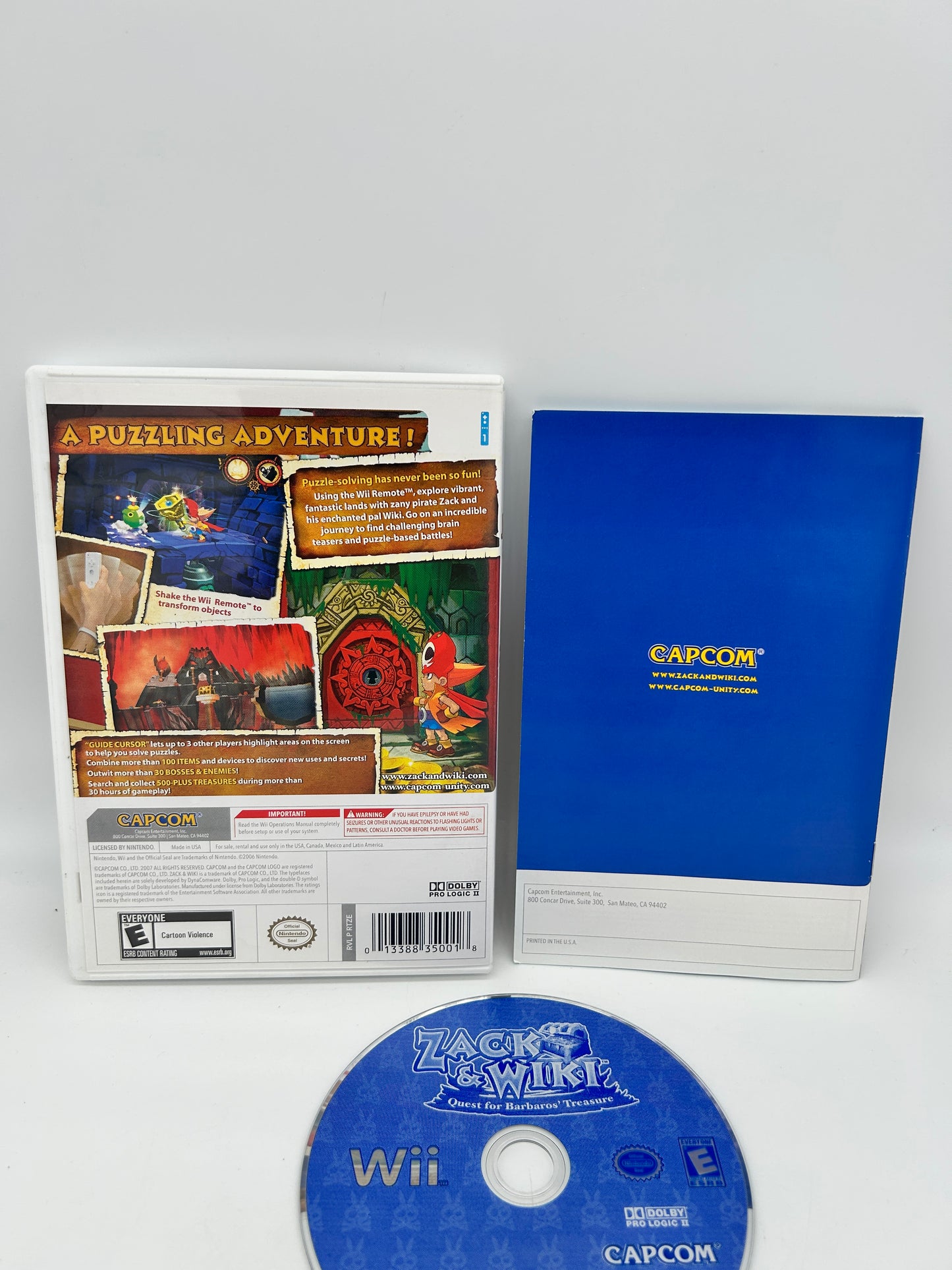 NiNTENDO Wii | ZACK & WiKi QUEST FOR BARBAROS TREASURE