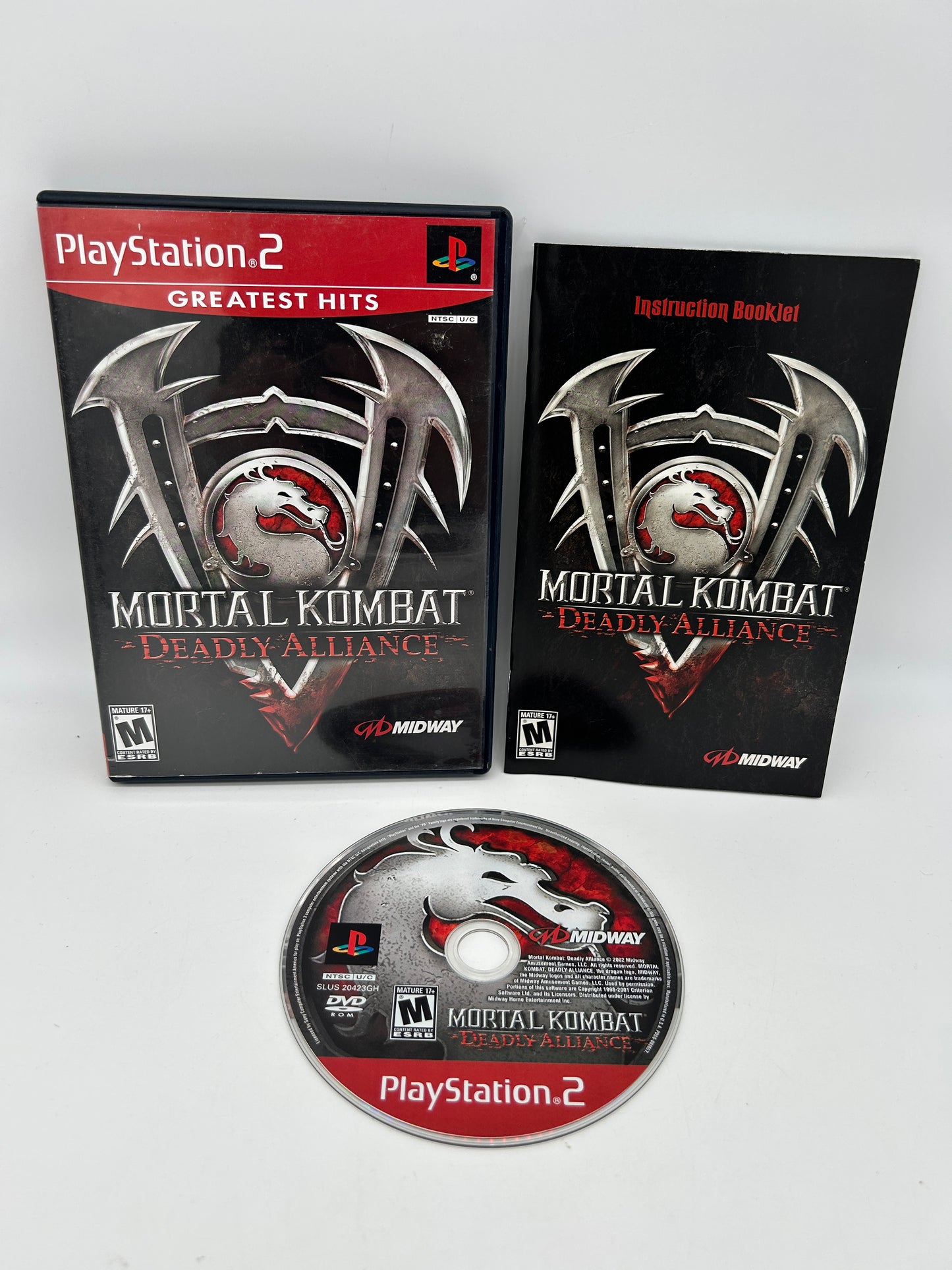 PiXEL-RETRO.COM : SONY PLAYSTATION 2 (PS2) COMPLET CIB BOX MANUAL GAME NTSC MORTAL KOMBAT DEADLY ALLIANCE