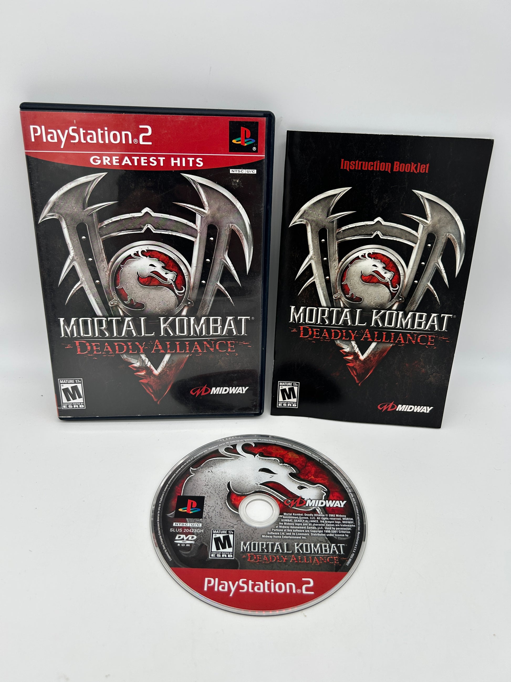 PiXEL-RETRO.COM : SONY PLAYSTATION 2 (PS2) COMPLET CIB BOX MANUAL GAME NTSC MORTAL KOMBAT DEADLY ALLIANCE