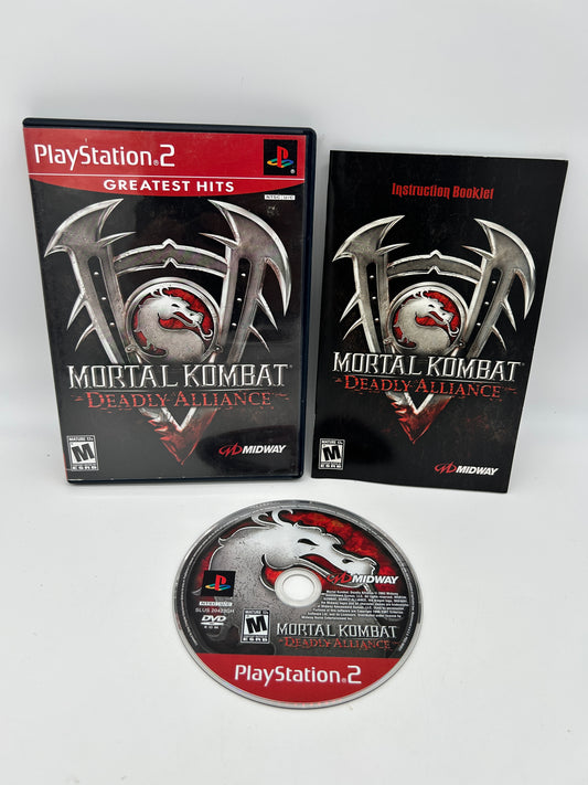 PiXEL-RETRO.COM : SONY PLAYSTATION 2 (PS2) COMPLET CIB BOX MANUAL GAME NTSC MORTAL KOMBAT DEADLY ALLIANCE