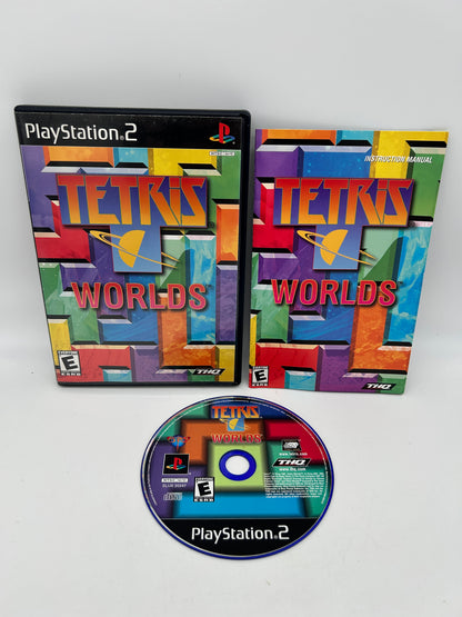 PiXEL-RETRO.COM : SONY PLAYSTATION 2 (PS2) COMPLET CIB BOX MANUAL GAME NTSC TETRIS WORLDS