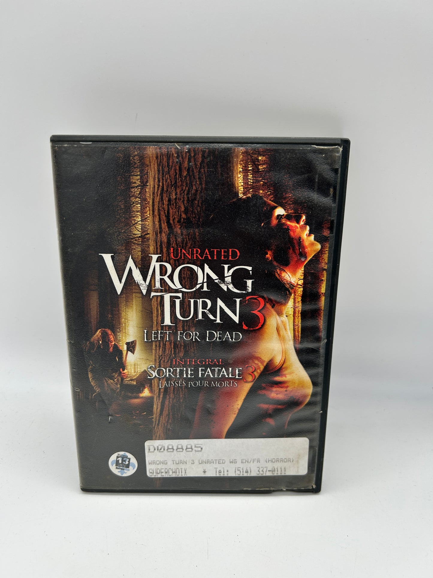 FiLM DVD | SORTiE FATALE 3 LAiSSÉS POUR MORTS [WRONG TURN LEFT FOR DEAD]