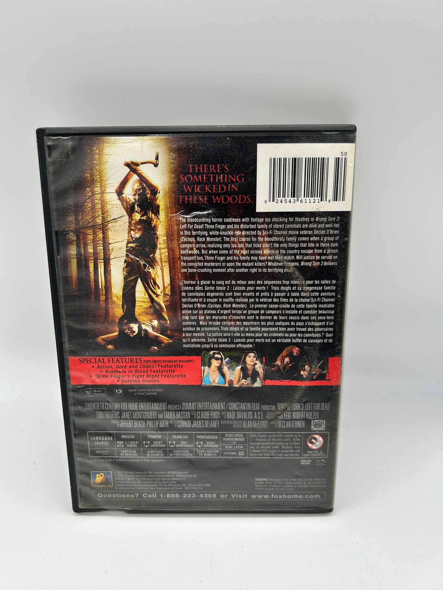DVD MOVIE | FATAL EXIT 3 LEFT FOR DEAD [WRONG TURN LEFT FOR DEAD]