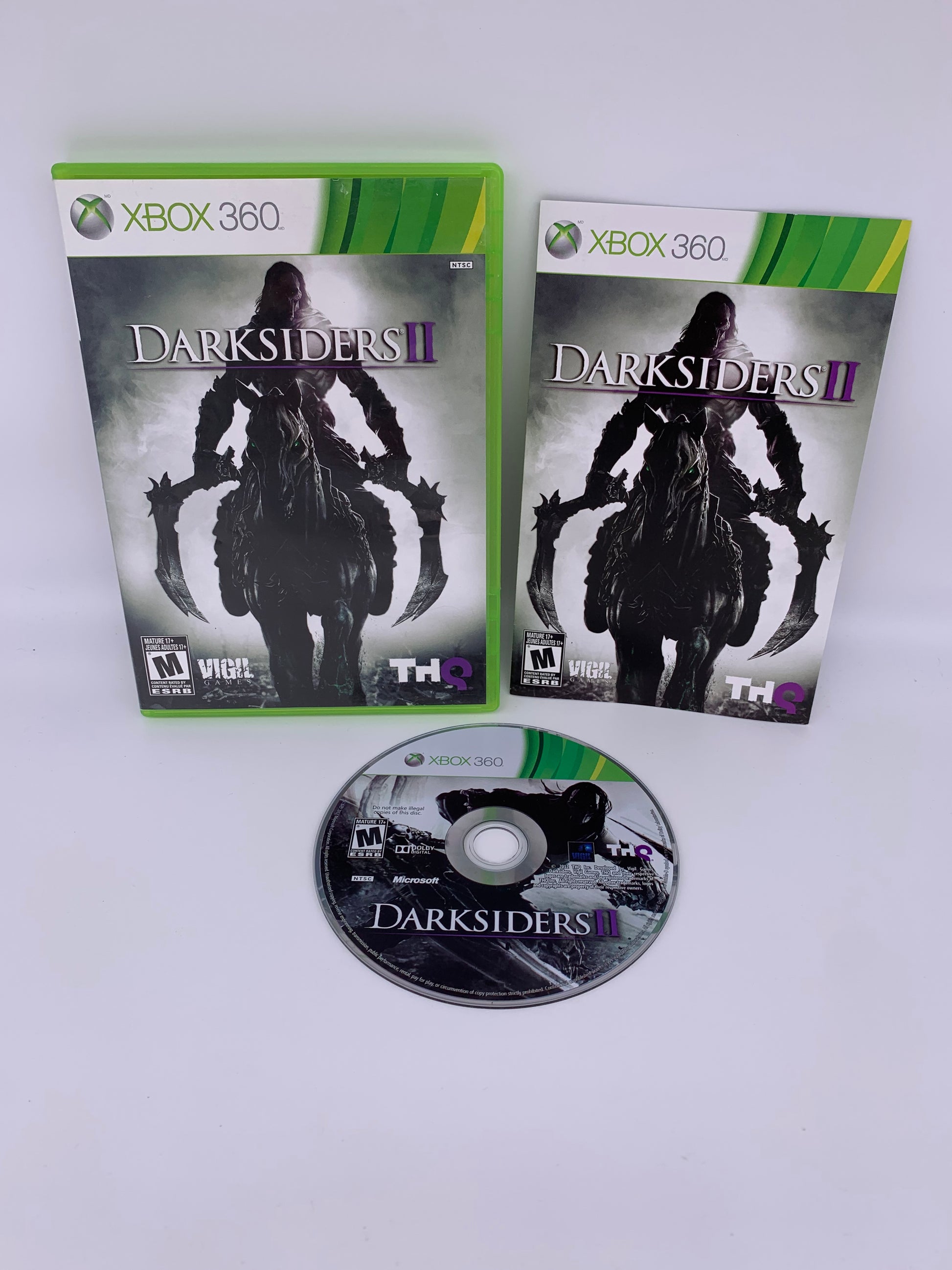 PiXEL-RETRO.COM : MICROSOFT XBOX 360 COMPLETE CIB BOX MANUAL GAME NTSC DARKSIDERS II 