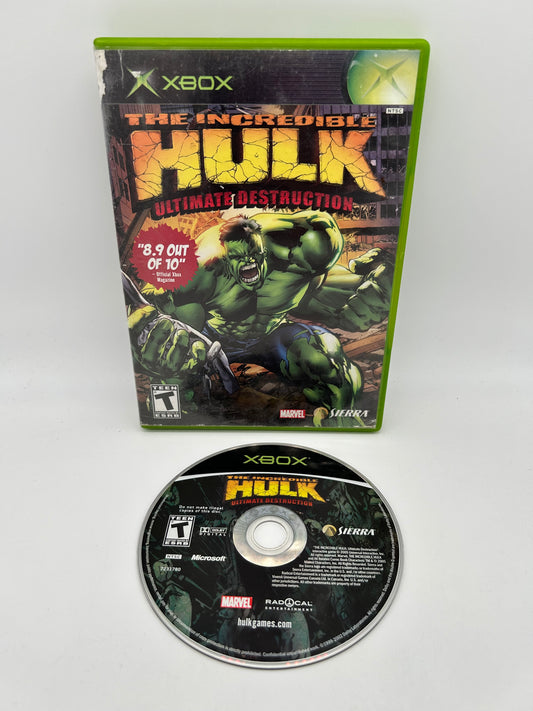 PiXEL-RETRO.COM : MICROSOFT XBOX COMPLETE CIB BOX MANUAL GAME NTSC THE INCREDIBLE HULK ULTIMATE DESTRUCTION