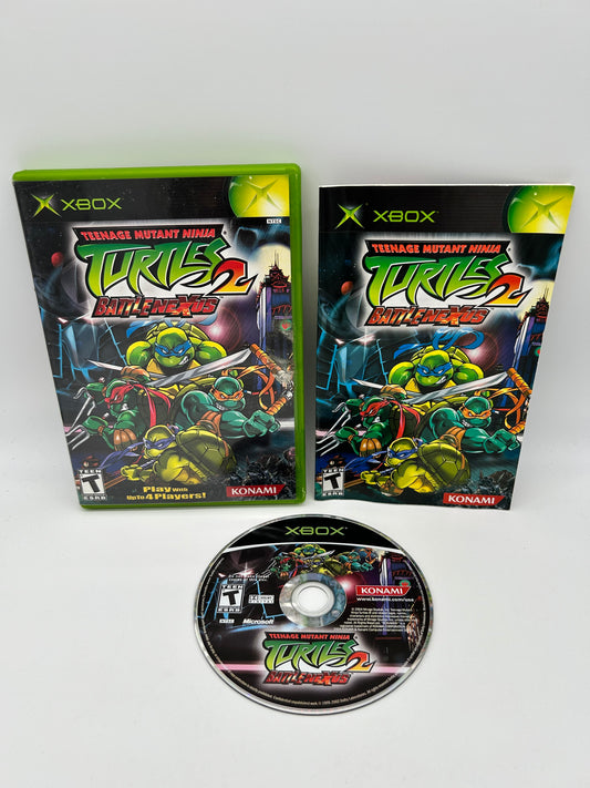 PiXEL-RETRO.COM : MICROSOFT XBOX COMPLETE CIB BOX MANUAL GAME NTSC TEENAGE MUTANT NINJA TURTLES 2 BATTLE NEXUS TMNT