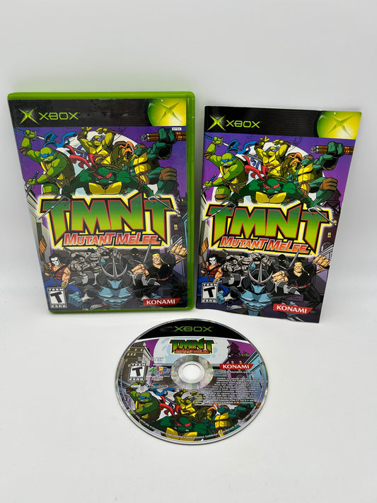 PiXEL-RETRO.COM : MICROSOFT XBOX COMPLETE CIB BOX MANUAL GAME NTSC TMNT MUTANT MELEE TEENAGE MUTANT NINJA TURTLES