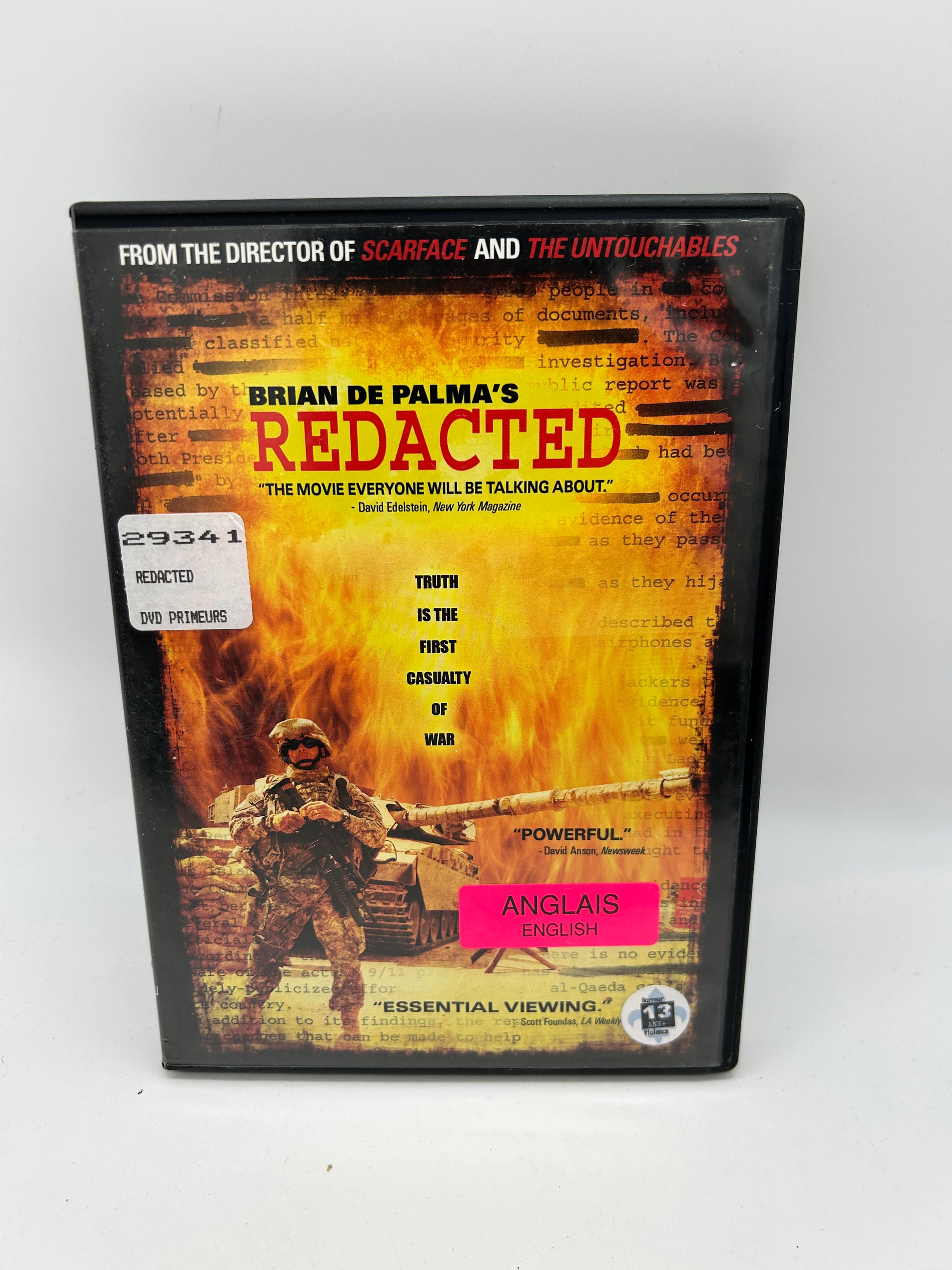 FiLM DVD | BRiAN DE PALMAS REDACTED