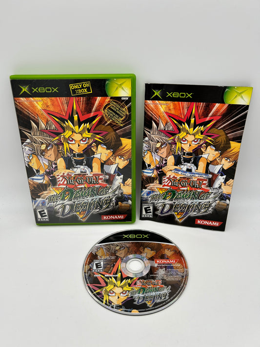 PiXEL-RETRO.COM : MICROSOFT XBOX COMPLETE CIB BOX MANUAL GAME NTSC YU GI OH THE DAWN OF DESTINY